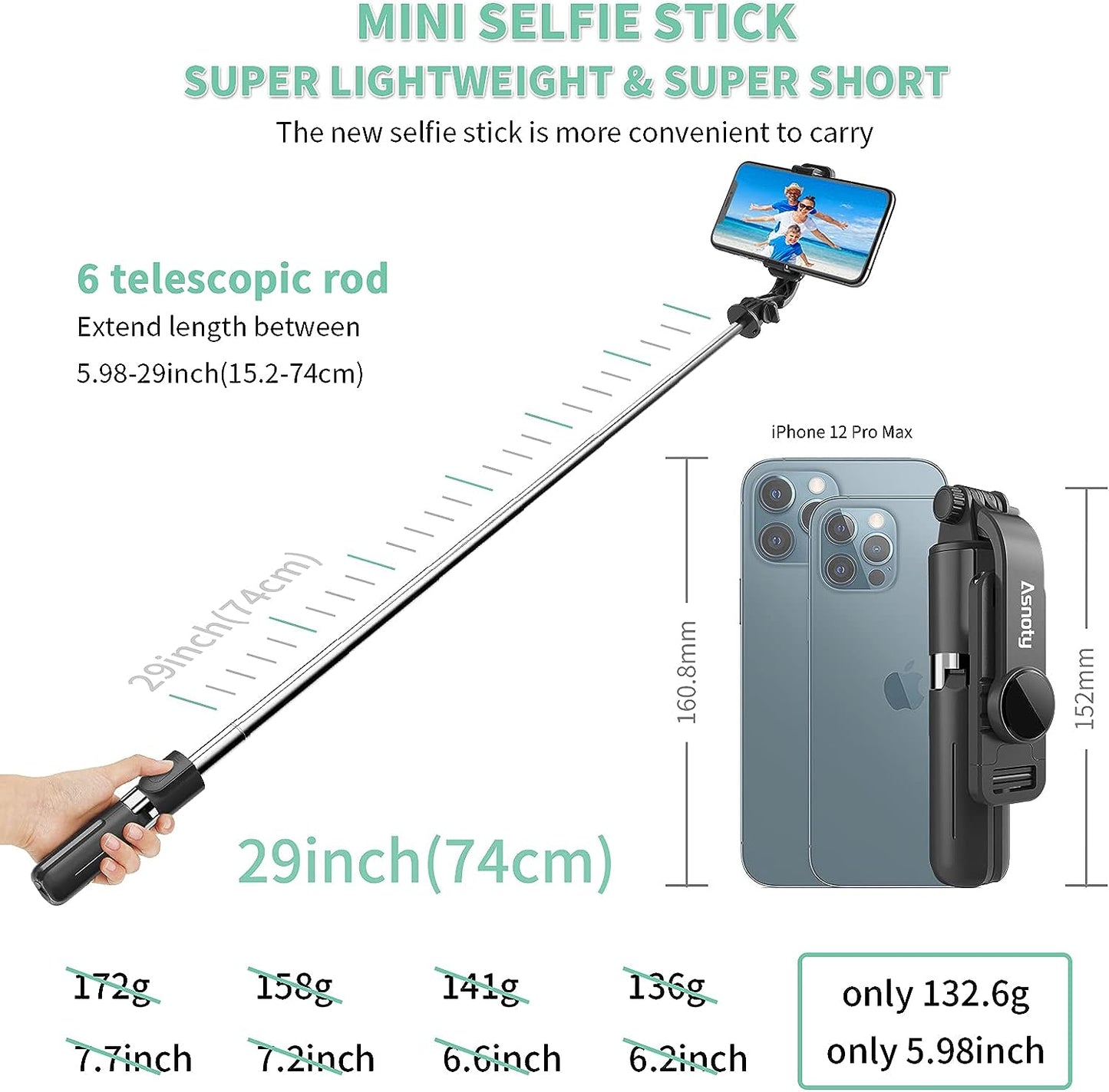 SuperSelfieStick | 4-in-1 Selfie Stick